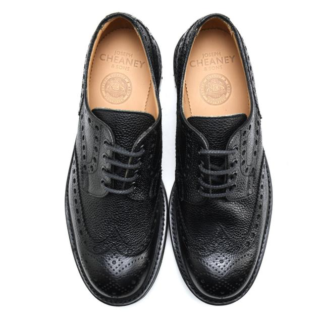 ジョセフチーニー レザーシューズ ウィングチップ 革靴 茶色/CD22