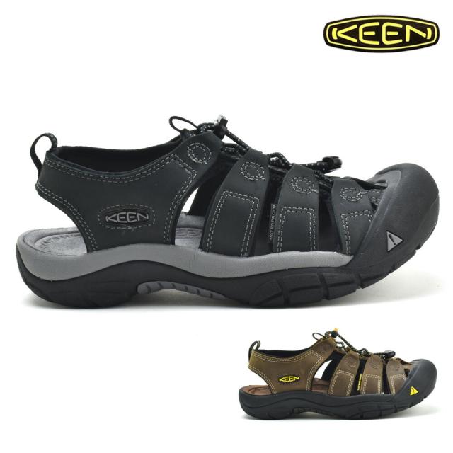 キーン KEEN ニューポート メンズ サンダル スポーツサンダル アウトドア バイソン ブラック グレー NEWPORT【送料無料】