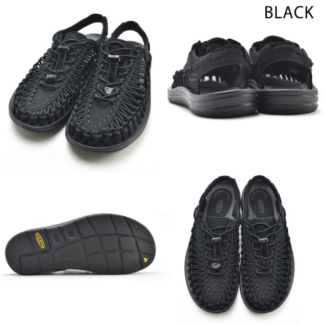 キーン KEEN ユニーク メンズ サンダル スポーツサンダル アウトドア ブラック グレー マグネット スチールグレー ティンバーウルフ プラザトープ UNEEK【送料無料】