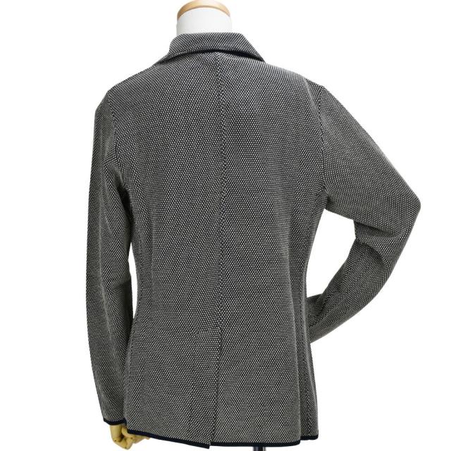 ラルディーニ LARDINI EGLJM19/EG52003 850BE JACKET NAVY MIX 2つボタン ニットジャケット テーラード ジャケット カジュアルジャケット ネイビーミックス メンズ【送料無料】_2