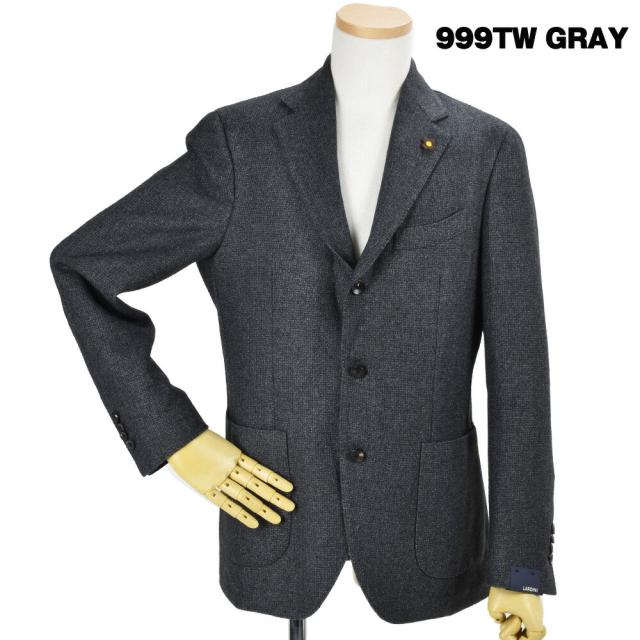 ラルディーニ LARDINI IL0319AV/R53201 999TW 849TW GRAY BLUE 3つボタン ジャケット テーラードジャケット ウール ジャケット グレー ブルー メンズ【送料無料】_1