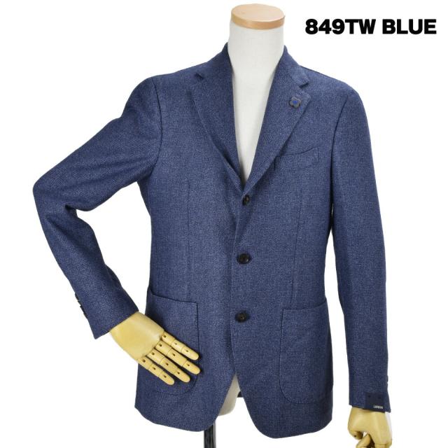 ラルディーニ LARDINI IL0319AV/R53201 999TW 849TW GRAY BLUE 3つボタン ジャケット テーラードジャケット ウール ジャケット グレー ブルー メンズ【送料無料】_2