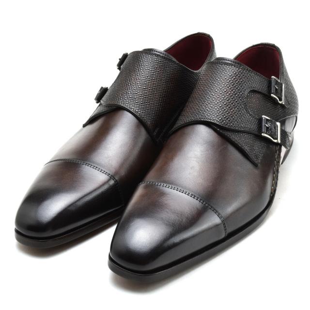 マグナーニ ドレスシューズ メンズ ビジネスシューズ ダブルモンク オパンカ 革靴 ダークブラウン 茶 MAGNANNI【送料無料】 マグナーニ ドレスシューズ メンズ ビジネスシューズ ダブルモンク