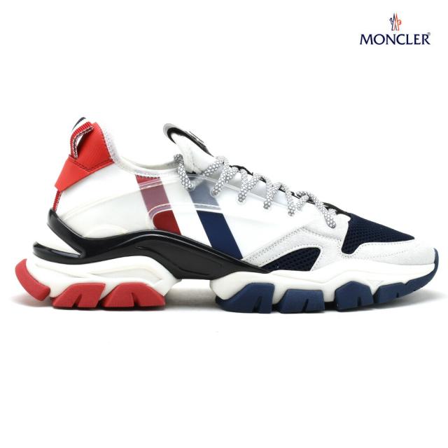 モンクレール スニーカー メンズ ダッドスニーカー トリコロール ホワイト 白 ネイビー レッド MONCLER TREVOR【送料無料】