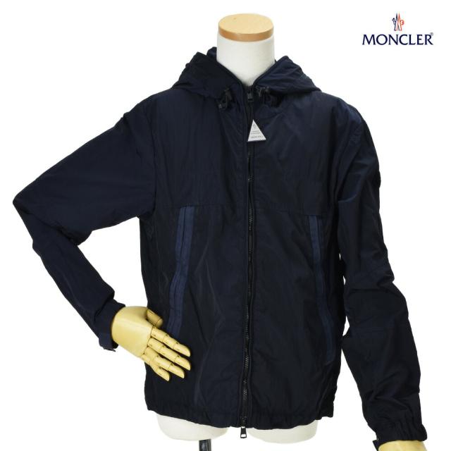 正規品・MONCLER/モンクレール フード付きナイロンジャケット/ネイビー モンクレール(MONCLER)モンクレール フード付 ナイロンジャケット