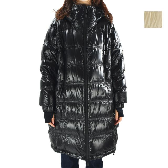 モンクレール ダウンジャケット レディース アウターフード付き ブラック ベージュ 黒 ROCHELAIR GIUBBOTTO MONCLER 【送料無料】