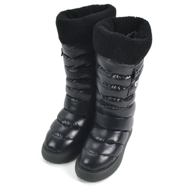 未使用レベル★モンクレール　ダウン　ブーツ　ブラック　黒　レディース　39 楽天市場】MONCLER モンクレール ダウンブーツ 40 ブラック レディース