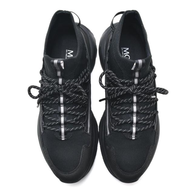 モンクレール MONCLER スニーカー メンズ ハイカット レースアップ ソックスシューズ ソックススニーカー ビブラムソール ブラック 黒 MONTE RUNNER【送料無料】_4