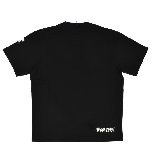 モンクレール グルノーブル Tシャツ メンズ カットソー クルーネック 半袖 ブラック 黒 MONCLER GRENOBLE T-SHIRT【送料無料】_1