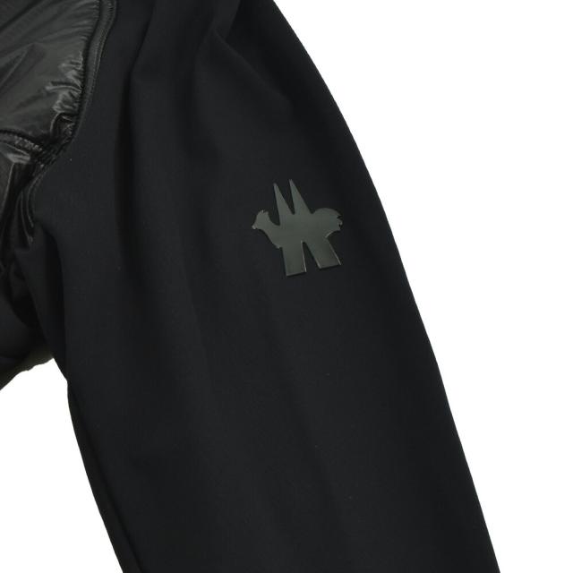 モンクレール パッド入りフーディ— メンズ ナイロンジャケット フード付き ブラック 黒 ZIP UP CARDIGAN MONCLER 【送料無料】 モンクレール パッド入りフーディ— メンズ ナイロンジャケット フード