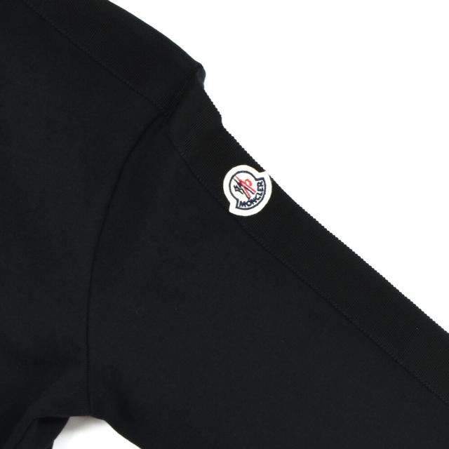 モンクレール ジップアップパーカー キッズ ジュニア 子供用 フーディー 異素材MIX パーカー ブラック 黒 MONCLER SWEAT SHIRT【送料無料】_5