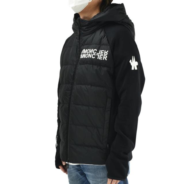 moncler maglia cardigan ダウンジャケット フード付き黒