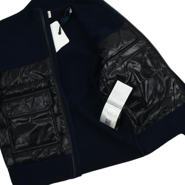 モンクレール ジップアップカーディガン キッズ ジュニア 子供用 ニット カーディガン ネイビー 紺色 MONCLER CARDIGAN【送料無料】_3