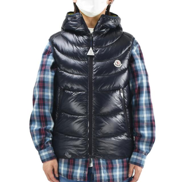 モンクレール MONCLER ダウンベスト メンズ ジレ ダウンジャケット ダウンジレ ナイロンジャケット ネイビー DEMY GILET【送料無料】