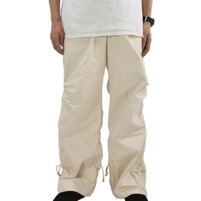 モンクレール GENIUS  ナイロンパンツ メンズ ドロスト裾パンツ アイボリー PANTALONE SPORTIVO MONCLER【送料無料】