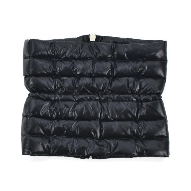 モンクレール MONCLER ネックウォーマー レディース スカーフ ダウン入りネックウォーマー ナイロン ブラック 黒【送料無料】_1
