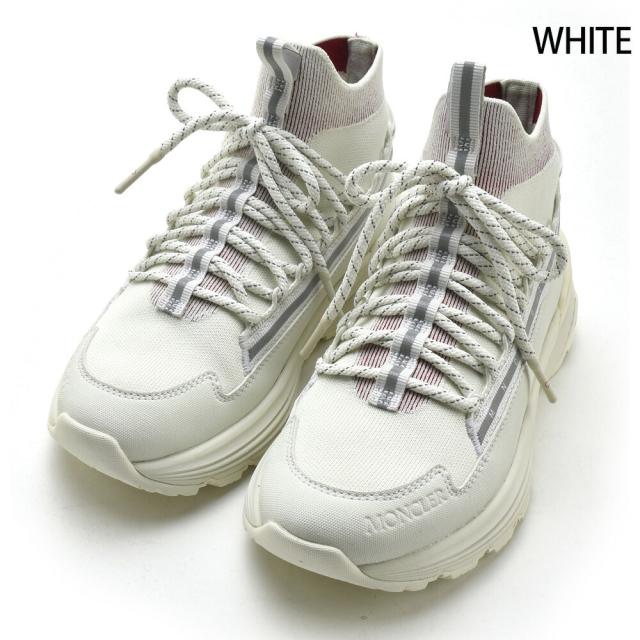 モンクレール モンテランナー スニーカー レディース ソックススニーカー ハイカット ホワイト ブルー MONTA RUNNER MONCLER 【送料無料】_2