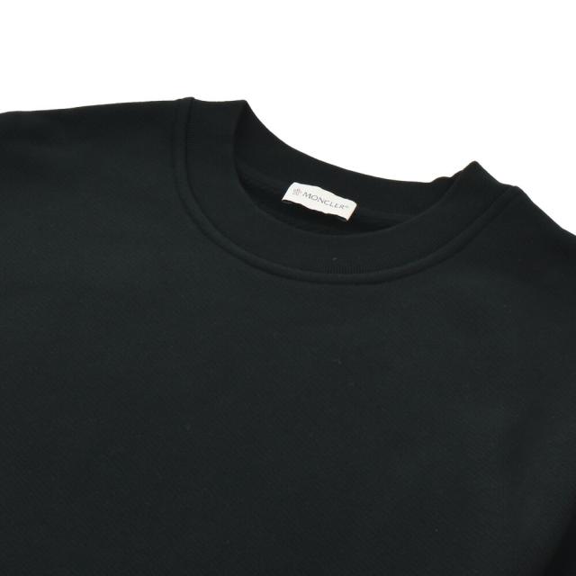 モンクレール スウェット レディース トレーナー コットン メタリックロゴ ホワイト ブラック 白 黒 SWEATSHIRT MONCLER 【送料無料】_5
