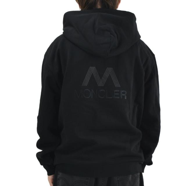 モンクレール フーディー メンズ ジップアップパーカー コットン ロゴ
