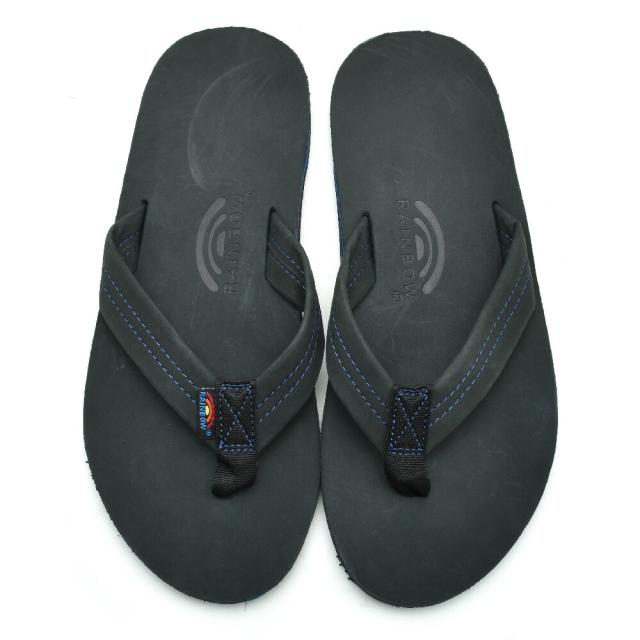 レインボーサンダルズ ビーチサンダル メンズ レザーサンダル ブラック 黒 RAINBOW SANDALS【送料無料】_4