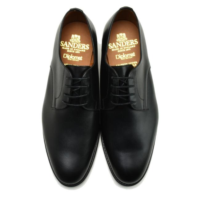 SANDERS ブラック ドレスシューズ SANDERS 【並行輸入品】サンダース ドレスシューズ メンズ ビジネス