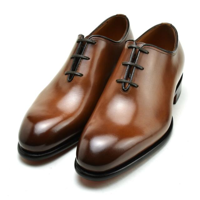 サントーニ ダービー プレーントウシューズ 茶 SANTONI サントーニ