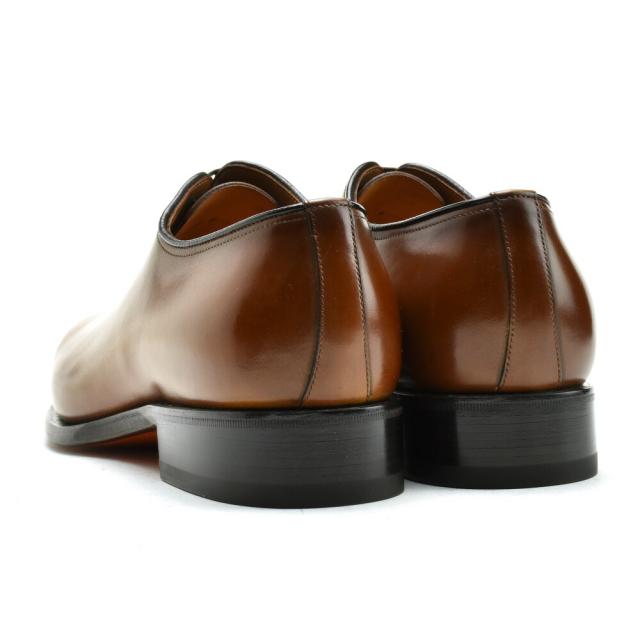 サントーニ ビジネスシューズ メンズ ドレスシューズ プレーントゥ ブラウン 茶 Santoni【送料無料】_2