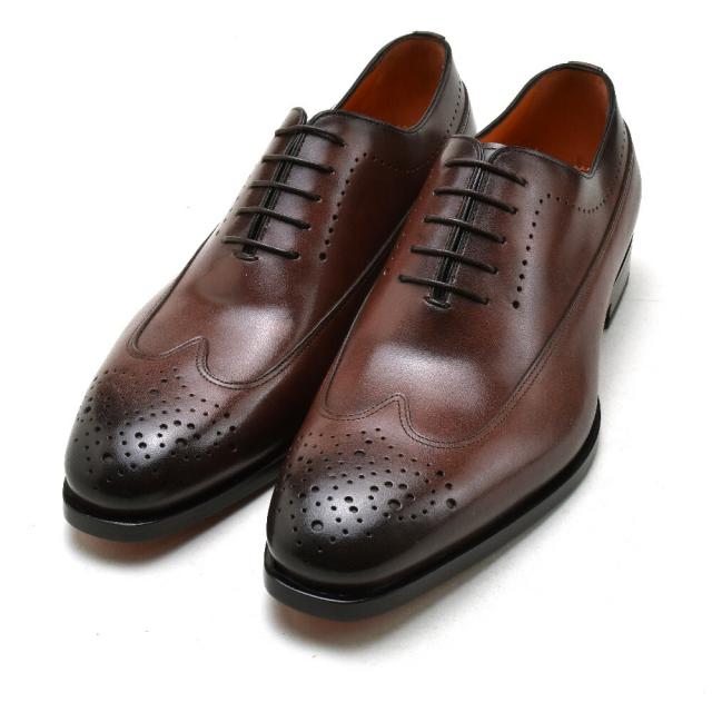 Santoni ブラウン ドレスシューズ 7 Santoni ブラウン ドレスシューズ 7 サントーニ - メルカリ
