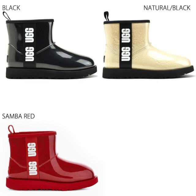 アグ ブーツ レディース レインブーツ クラシック クリア ミニ ショートブーツ ブラック ベージュ UGG CLASSIC CLEAR MINI【送料無料】_1