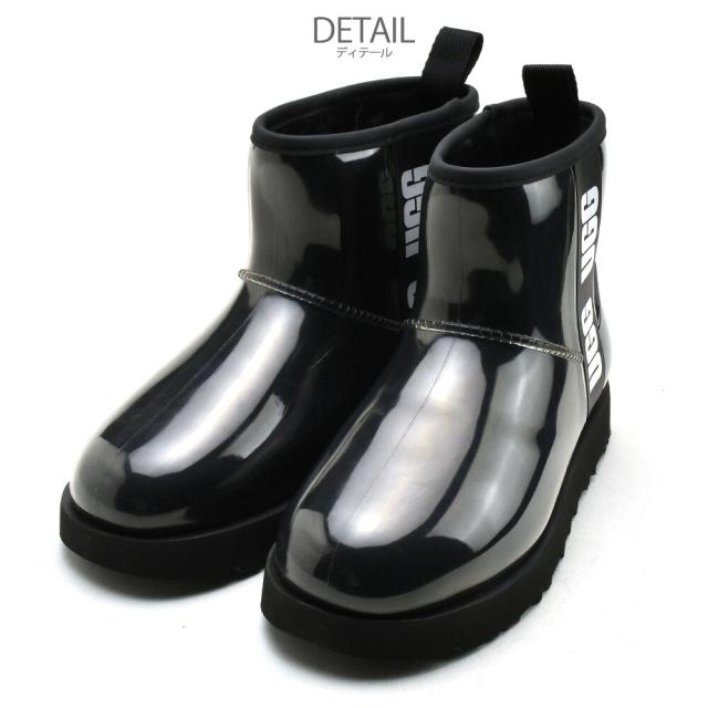 アグ ブーツ レディース レインブーツ クラシック クリア ミニ ショートブーツ ブラック ベージュ UGG CLASSIC CLEAR MINI【送料無料】_2