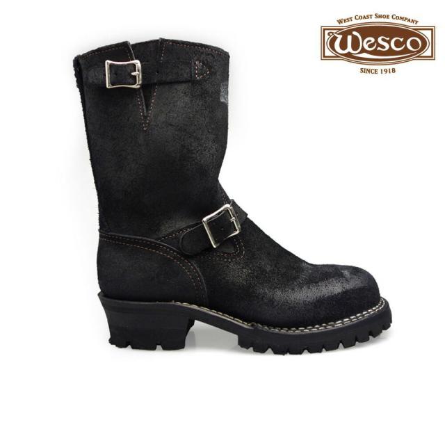 ウェスコ WESCO ENGINEER BOOTBOSS 7709100R All BLACK R/O 9inchエンジニア ブーツボス オールブラックラフアウト ワークブーツ 【送料無料】