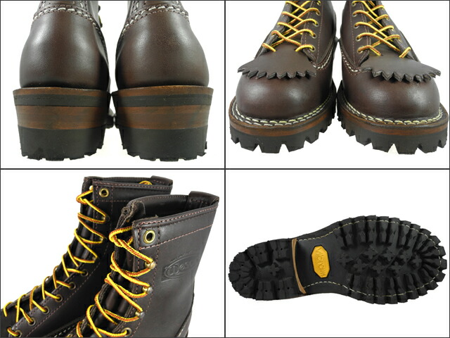 ウェスコ WESCO Custom Jobmaster BROWN 108100 Leather Height 8inch Vibram Sole ウエスコ カスタム ジョブマスター 8インチ ビブラム ソール ブラウン ワークブーツ 【送料無料】_2