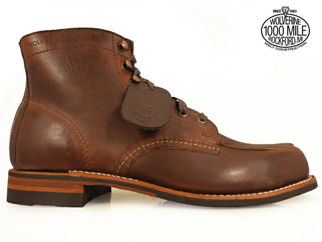ウルヴァリン WOLVERINE 1000MILE BOOTS W00278 BROWN ウルバリン 1000マイル ブーツ Ｗ００２７８ ブラウン ビブラムソール グッドイヤーウェルト製法 ワークブーツ 【送料無料】