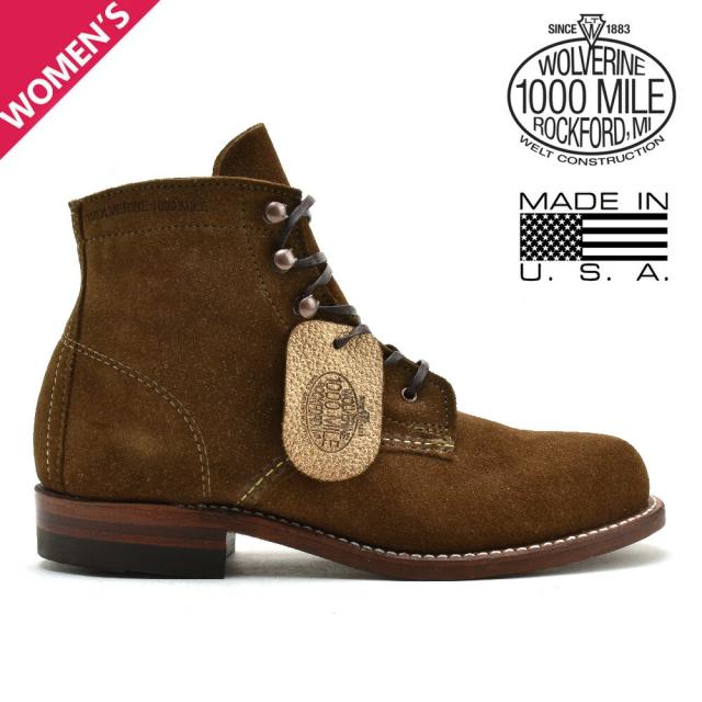 ウルヴァリン 1000マイル ブーツ レディース ワークブーツ ブラウン 茶 WOLVERINE 1000MILE BOOTS【送料無料】