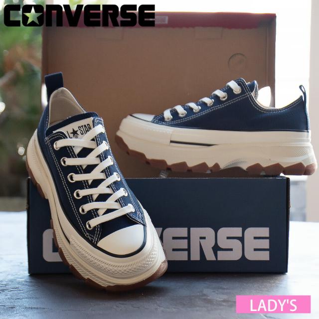 コンバース CONVERSE トレックウエーブ OX レディース スニーカー ローカット ミッドナイトネイビー ALL STAR TREKWAVE OX【送料無料】