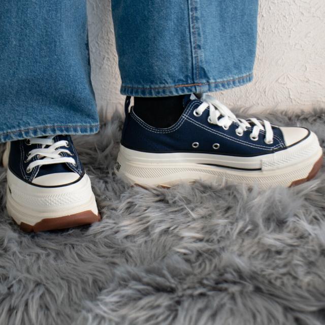 コンバース CONVERSE トレックウエーブ OX レディース スニーカー ローカット ミッドナイトネイビー ALL STAR TREKWAVE OX【送料無料】_6