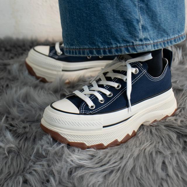 コンバース CONVERSE トレックウエーブ OX レディース スニーカー ローカット ミッドナイトネイビー ALL STAR TREKWAVE OX【送料無料】_7