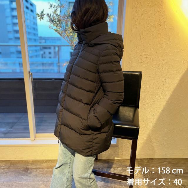 ヘルノ HERNO ダウンジャケット レディース ダウンコート ファンクショナルワードローブ フード付き 撥水 ブラック 黒 FUNCTIONAL WARDROBE【送料無料】_1