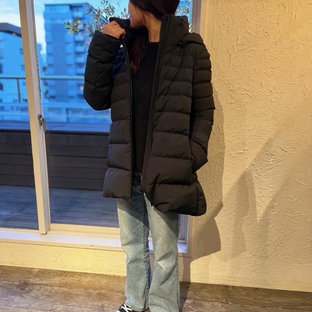 ヘルノ HERNO ダウンジャケット レディース ダウンコート ファンクショナルワードローブ フード付き 撥水 ブラック 黒 FUNCTIONAL WARDROBE【送料無料】_3