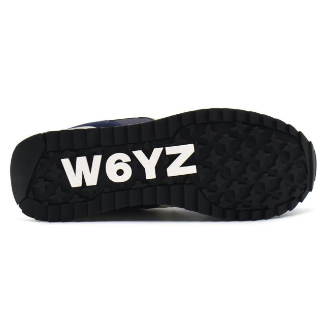 ウィズ W6YZ スニーカー メンズ シューズ ローカット 靴 スエード ファブリック ネイビー ブルー YAK-M【送料無料】_4