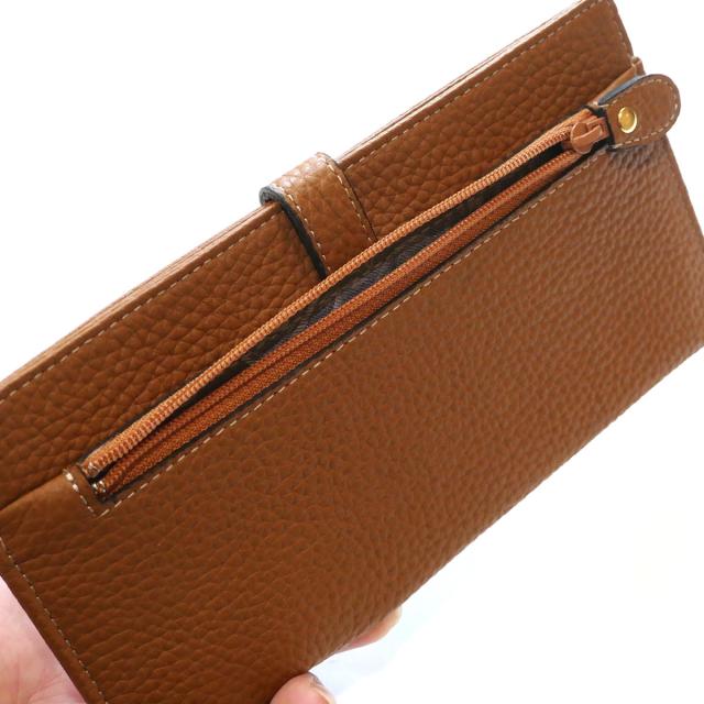 スリムウォレット ベルト差込型 長財布 スリム 薄型 軽い 牛革 ブラウニー_3