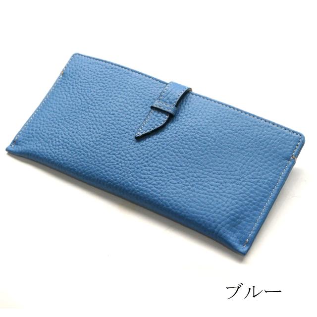 スリムウォレット ベルト差込型 長財布 スリム 薄型 軽い 牛革 ブラウニー_11
