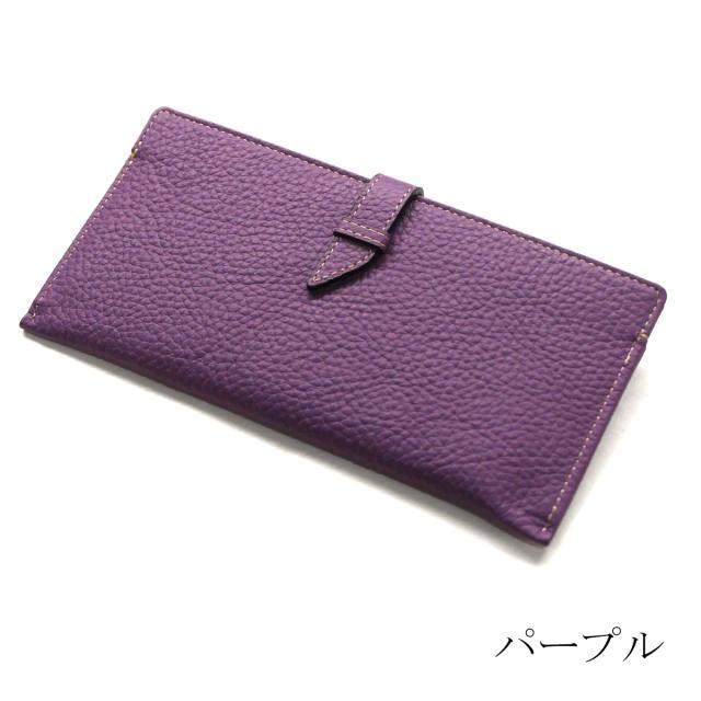 スリムウォレット ベルト差込型 長財布 スリム 薄型 軽い 牛革 ブラウニー_10