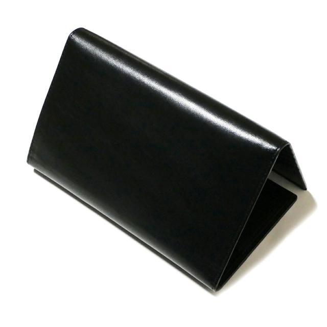 三つ折り財布 長財布 マチなし 薄型 ファスナー収納 パスポート 本革