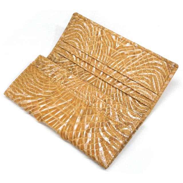 長財布 パイソン 財布 笹マチ型 小銭入れあり 無双仕様 本革 へび革