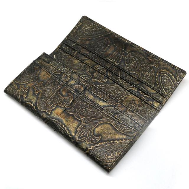 長財布 パイソン 財布 笹マチ型 小銭入れあり 無双仕様 長札 ロング