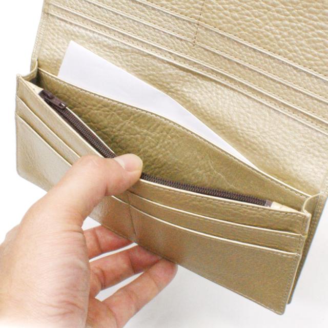 長財布 通しマチ 小銭入れあり / メンズ レディース / 本革 牛革 / F