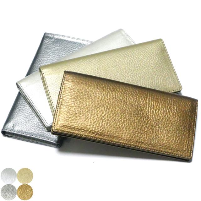 長財布 通しマチ 小銭入れあり / メンズ レディース / 本革 牛革 /  Fシュリンク