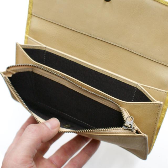 長財布 蛇革財布 財布 長札 レディース ヘビ革 パイソン 蛇革 レザー