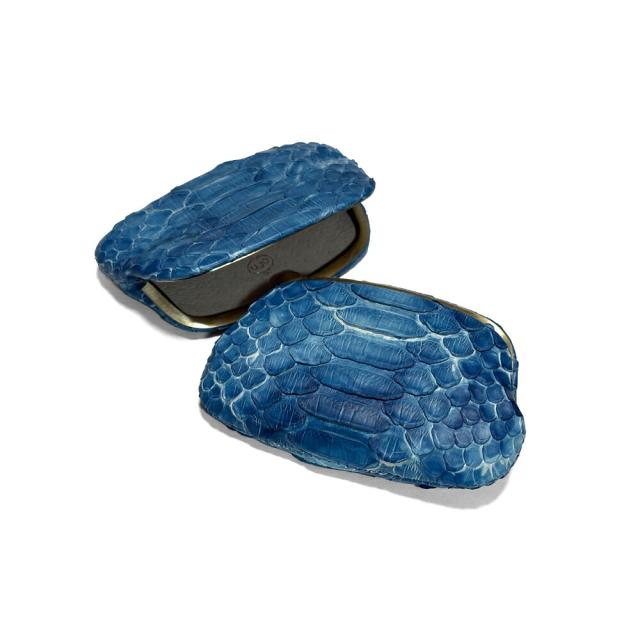 天溝がま口 小銭入れ 極薄 極薄がま口  天溝押口 天溝 口金 薄型 薄い スリム コンパクト ケース コンパクト財布 日本製 本革 レディース  本革 パイソン 財布 群雲